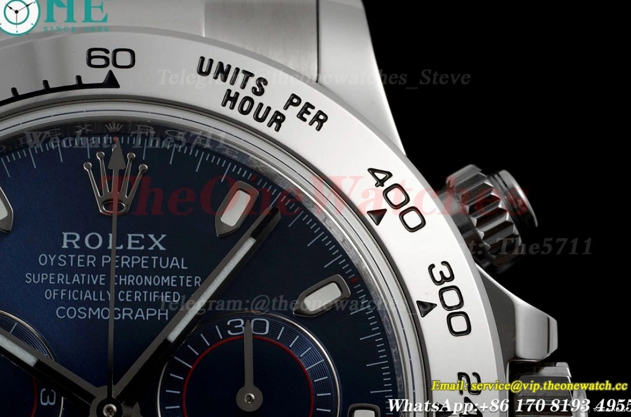 EWF Daytona Bule SS Dial A7750 904 Dark 116509 SS 0108